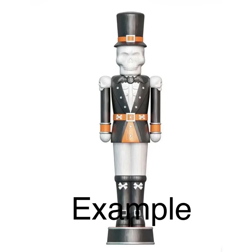 RARE Walmart Viral 72in DIY Skeleton Nutcracker Halloween Decor Music Lights